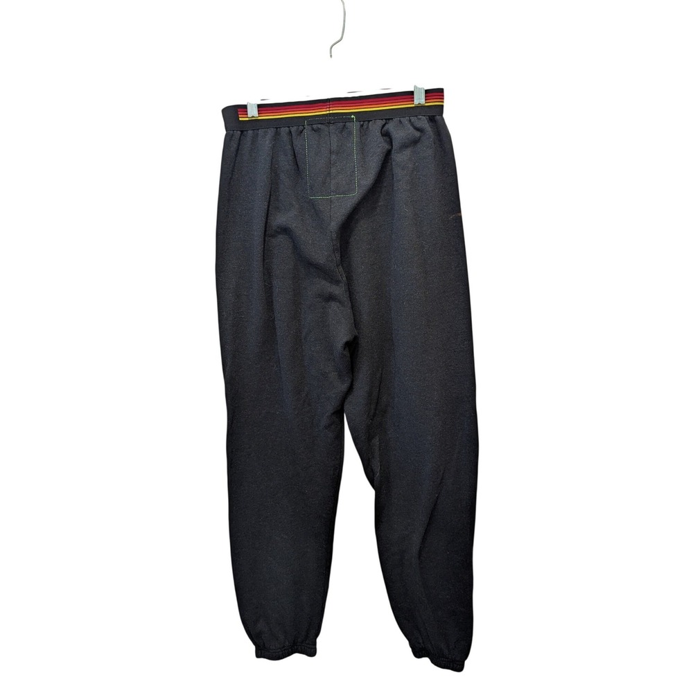 Aviator Nation Black Rainbow Striped Waistband Sweatpants Joggers XL USA Made - Picture 2 of 11